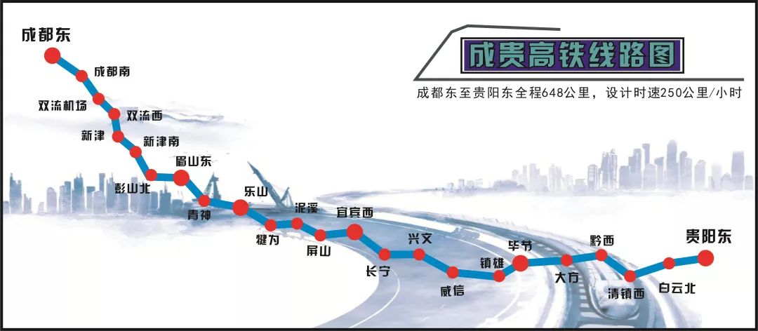 成貴高鐵將于2019年12月16日全線通車！